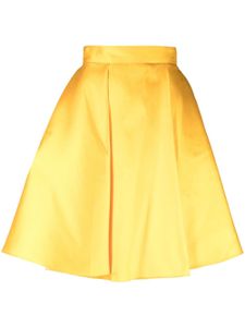 Gemy Maalouf jupe plissée en satin à taille haute - Jaune