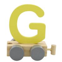 JeP kids houten treinletter G-geel