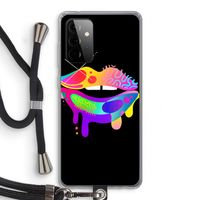 Lip Palette: Samsung Galaxy A72 5G Transparant Hoesje met koord