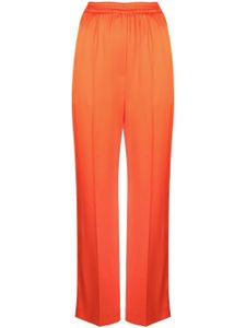 Nanushka pantalon ample en satin - Orange