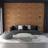 10 st Wandpanelen 3D lichtbruine baksteen EPS