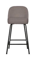 BePureHome Barkruk 'Vogue' Bouclé, kleur Nougat (zithoogte 65cm)
