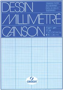 Canson 200067107 millimeterpapier A4 90 g/m² 50 vel