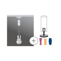 Paulmann Basic Pendel 230V-railsysteem lamp Universeel E27 20 W LED Chroom, Wit - thumbnail