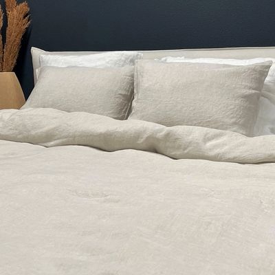 Town&Country Dekbedovertrek Linnen Naturel Chambray-1-persoons (140 x 200/220 cm)