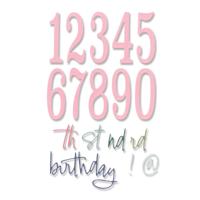 Sizzix • thinlits die set fabulous birthday numbers by debi potter