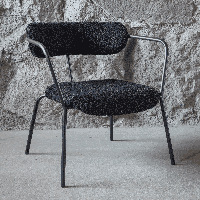 Nohr Fauteuil 'Traver' Teddy, kleur Zwart