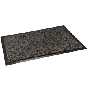 Deurmat binnen - zwart - 60 x 40 cm - anti slip - droogloopmat