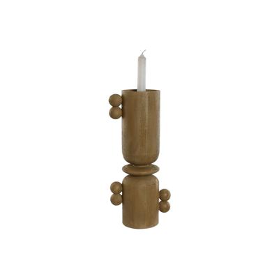 Kandelaar Home ESPRIT Bruin Hars Hout 15 x 9,5 x 35 cm