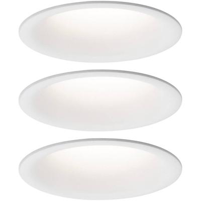 Paulmann LED-inbouwlamp voor badkamer Set van 3 stuks 18.9 W