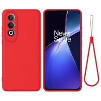 OnePlus Nord CE4/Ace 3V Liquid Siliconen Hoesje - Rood - thumbnail