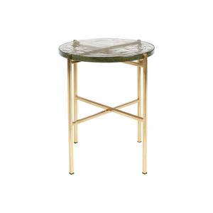Dutchbone Bijzettafel 'Vidrio' 40cm, kleur Brass