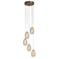 Searchlight 5-lichts hanglampCyclone brons - 97291-5CP