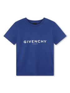 Givenchy Kids t-shirt à logo inversé - Bleu