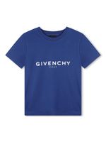 Givenchy Kids t-shirt à logo inversé - Bleu