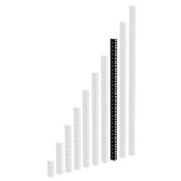 Adam Hall Rackprofiel 16HE zwart