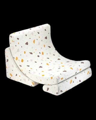 Kinderfauteuil Moon Terrazzo Marmer