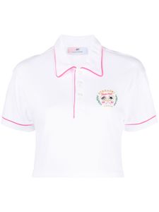 Chiara Ferragni polo à coupe crop - Blanc