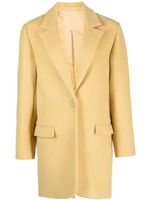 ISABEL MARANT Jilinka single-breasted wool-blend coat - Jaune