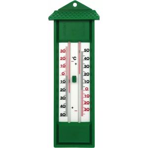 Thermometer min/max - groen - kunststof - 31 cm