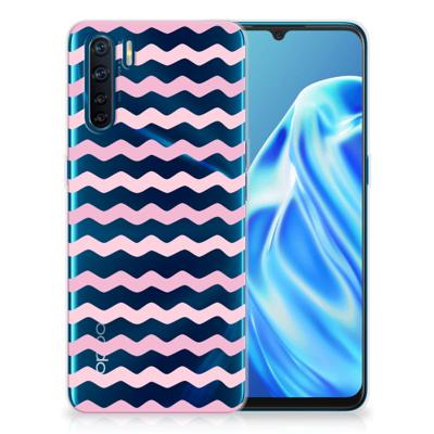 OPPO A91 | TPU bumper | Waves Roze