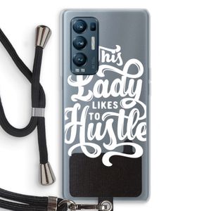Hustle Lady: Oppo Find X3 Neo Transparant Hoesje met koord