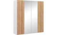 Goossens Kledingkast Easy Storage Ddk, Kledingkast 203 cm breed, 220 cm hoog, 2x draaideur en 2x spiegel draaideur midden Goossens Kledingkast Easy Storage Ddk, Kledingkast 203 cm breed, 220 cm hoog, 2x draaideur en 2x spiegel draaideur midden