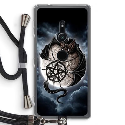 Volle maan: Sony Xperia XZ2 Transparant Hoesje met koord