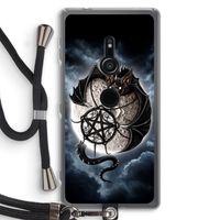 Volle maan: Sony Xperia XZ2 Transparant Hoesje met koord