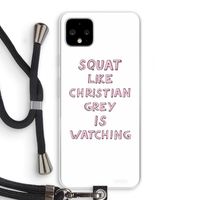 Christian Grey: Pixel 4 XL Transparant Hoesje met koord