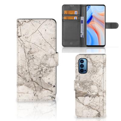 OPPO Reno 4 Pro 5G | Bookcase | Marmer Beige