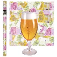 Speciaal Bier Kaars - H19 cm met Euro Geld Cadeaupapier - vaderdag - opa - oom Speciaal Bier Kaars - H19 cm met Euro Geld Cadeaupapier - vaderdag - opa - oom