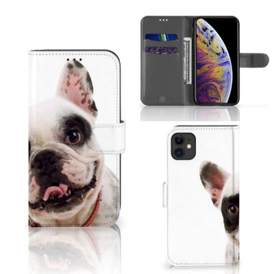 Apple iPhone 11 | Telefoonhoesje | Met pasjeshouder | Franse Bulldog