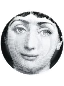 Fornasetti assiette décorative à visage imprimé - Blanc