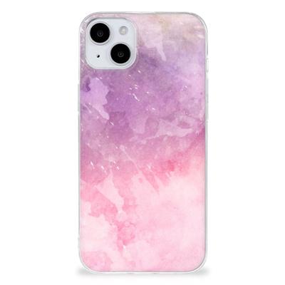 Smartphone hoesje iPhone 15 Pink Purple Paint