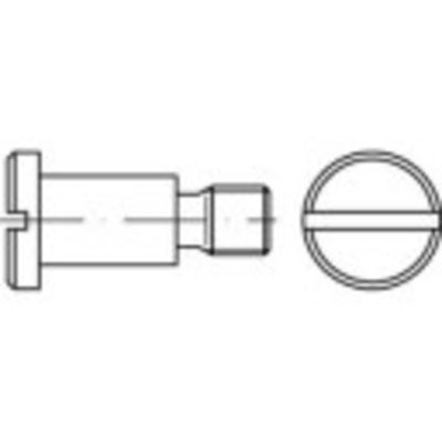TOOLCRAFT 1063136 Platkopschroeven M8 10 mm Sleuf DIN 923 RVS 100 stuk(s)