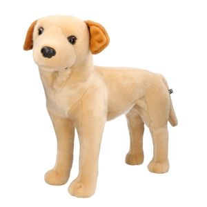 Grote pluche blonde Labrador hond staand knuffel 53 cm speelgoed