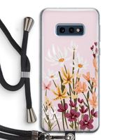 Painted wildflowers: Samsung Galaxy S10e Transparant Hoesje met koord