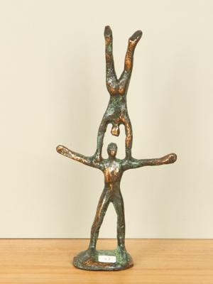 Bronzen sculptuur In Balans, 17 cm