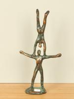 Bronzen sculptuur In Balans, 17 cm
