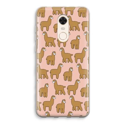 Alpacas: Xiaomi Redmi 5 Transparant Hoesje