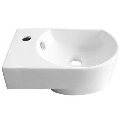 GO by Van Marcke Flexy handenwasser links 41x27x14,2 cm porselein wit 1 kraangat 20002324