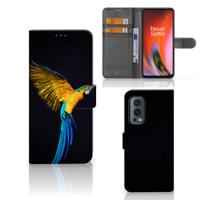 OnePlus Nord 2 5G | Telefoonhoesje | Met pasjeshouder | Papegaai