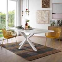 Kave Home Eettafel 'Argo' Wit, 180 x 100cm