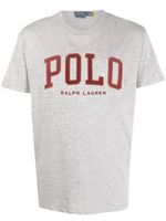 Polo Ralph Lauren logo-print mélange-effect T-shirt - Gris