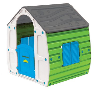 Paradiso Toys speelhuis Summer 102 x 90 cm groen/grijs/blauw