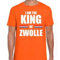 I am the King of Zwolle Koningsdag t-shirt oranje voor heren