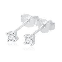 Elenza .925 Zilveren Studs met Zirconia - 2mm