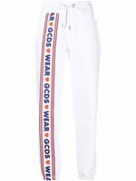 GCDS pantalon de jogging à logo imprimé - Blanc