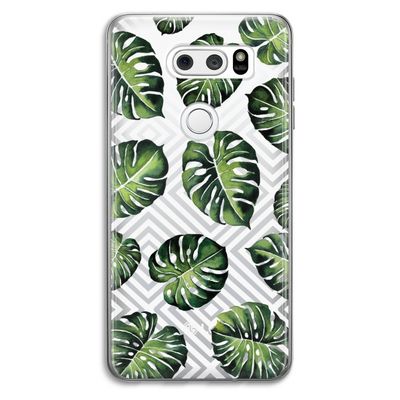 Geometrische jungle: LG V30 Transparant Hoesje